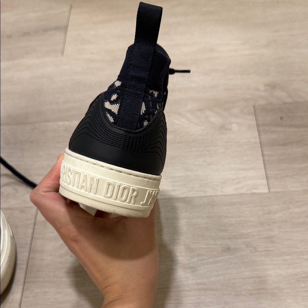 Dior Black and Cream Women's Sneakers - Picture 10 of 11